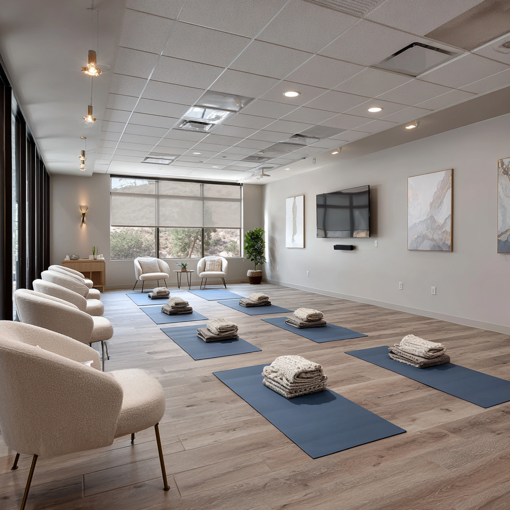 Comfortable common area at Clarity Springs Wellness Advisors in Arleta, California